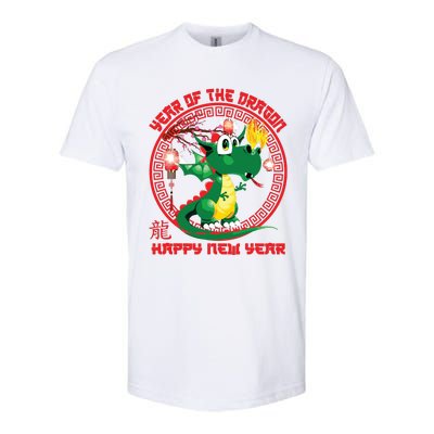 Happy Lunar New Year 2024 Cute Chinese Dragon Decorations Softstyle® CVC T-Shirt