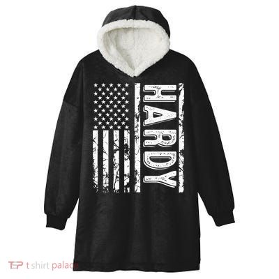 Hardy Last Name Funny Surname Team Hardy Family Reunion Hooded Wearable Blanket