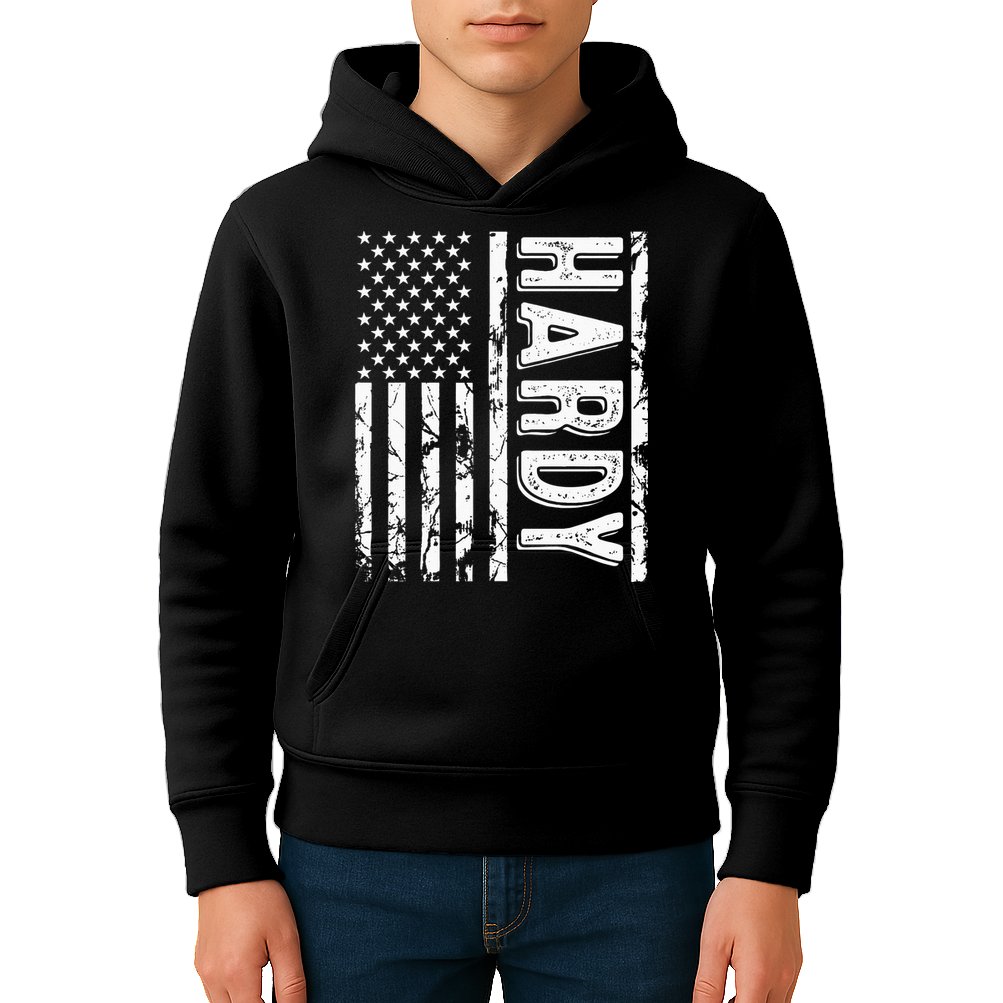Hardy Last Name Funny Surname Team Hardy Family Reunion Kids Hoodie