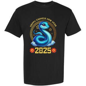 Happy Lunar New Year 2025 Year Of The Snake Zodiac Sign Garment-Dyed Heavyweight T-Shirt