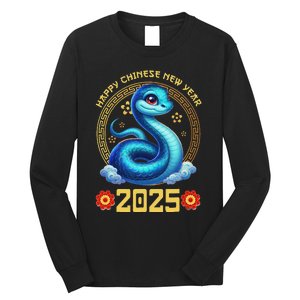 Happy Lunar New Year 2025 Year Of The Snake Zodiac Sign Long Sleeve Shirt