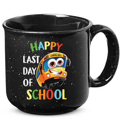 Happy Last Of Day School Bus Driver Teacher Student Parent 15oz Campfire Ceramic Mug