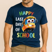 Happy Last Of Day School Bus Driver Teacher Student Parent Cooling Performance Crew T-Shirt