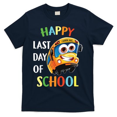 Happy Last Of Day School Bus Driver Teacher Student Parent T-Shirt