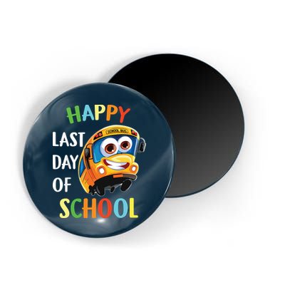 Happy Last Of Day School Bus Driver Teacher Student Parent Magnet