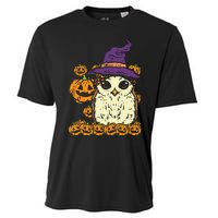 Halloween Leopard Owl Pumpkin Cute Bird Cooling Performance Crew T-Shirt