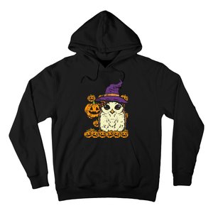 Halloween Leopard Owl Pumpkin Cute Bird Hoodie