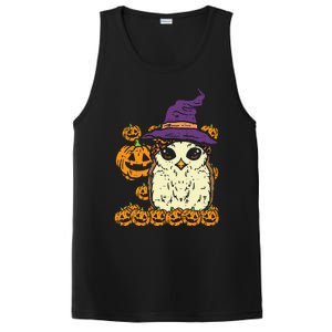 Halloween Leopard Owl Pumpkin Cute Bird PosiCharge Competitor Tank