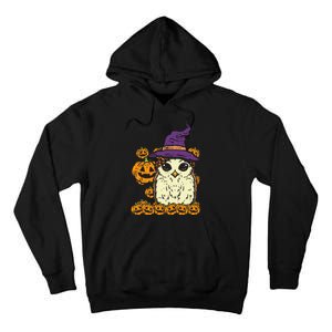 Halloween Leopard Owl Pumpkin Cute Bird Tall Hoodie