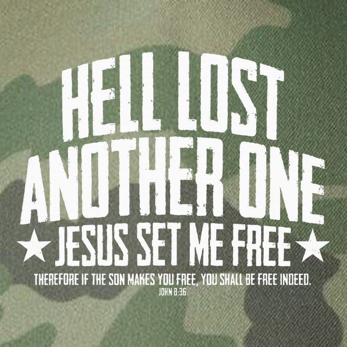 Hell Lost One Jesus Set Me Free John 836 Another Christian Legacy Tie Dye Trucker Hat