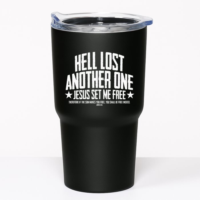 Hell Lost One Jesus Set Me Free John 836 Another Christian Tumbler