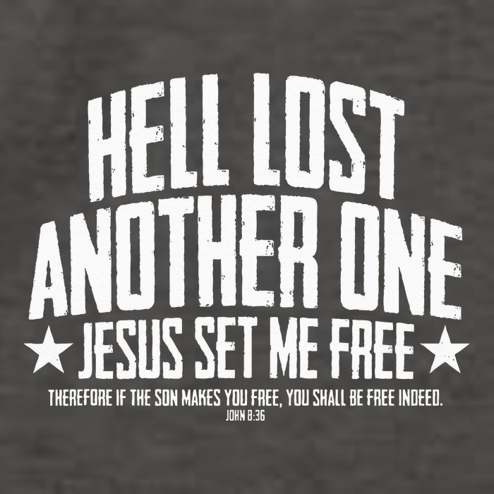 Hell Lost One Jesus Set Me Free John 836 Another Christian Vector Backpack