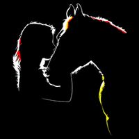 Horse Lover Outline Cute Gift Cooling Performance Crew T-Shirt