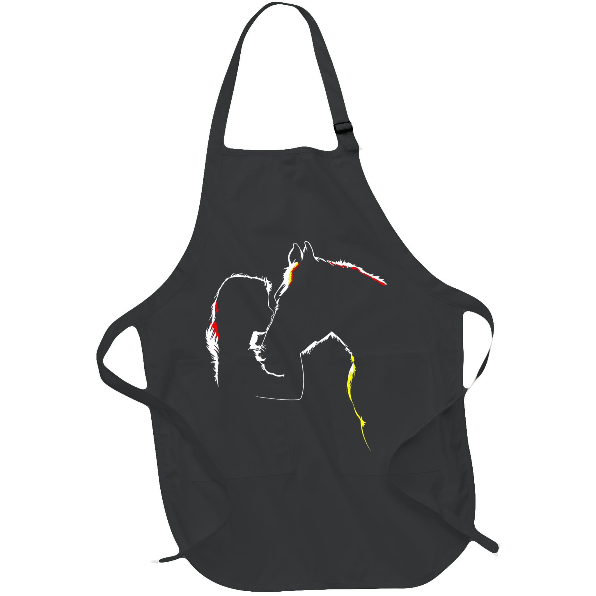 Horse Lover Outline Cute Gift Apron