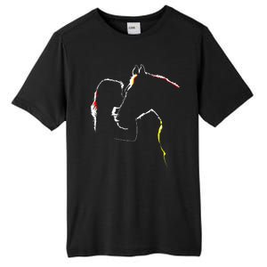 Horse Lover Outline Cute Gift Tall Fusion ChromaSoft Performance T-Shirt