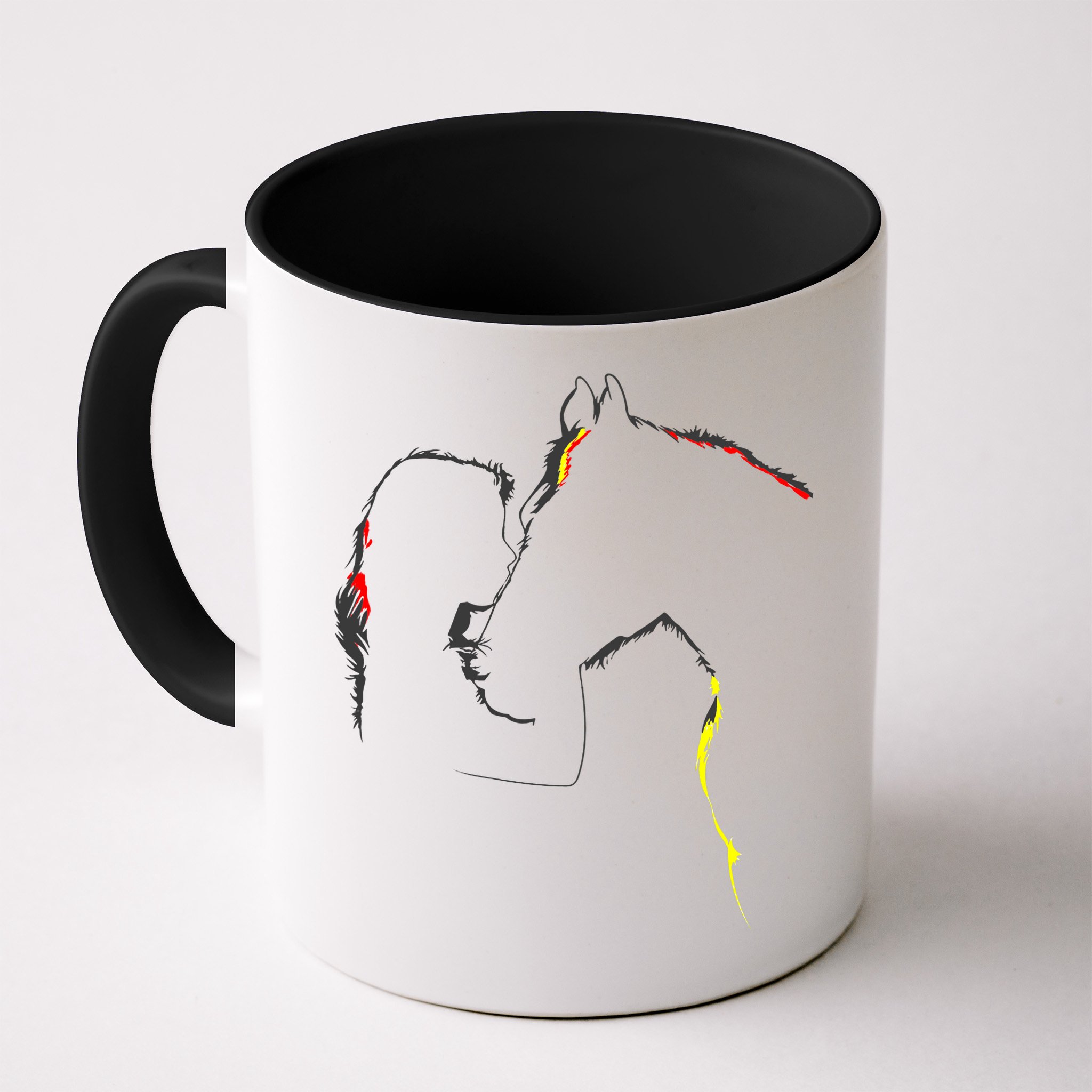 Horse Lover Outline Cute Gift Mug