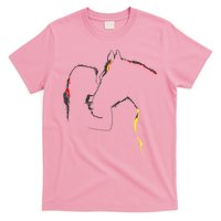 Horse Lover Outline Cute Gift T-Shirt
