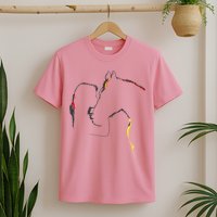 Horse Lover Outline Cute Gift T-Shirt