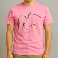 Horse Lover Outline Cute Gift T-Shirt