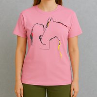 Horse Lover Outline Cute Gift T-Shirt