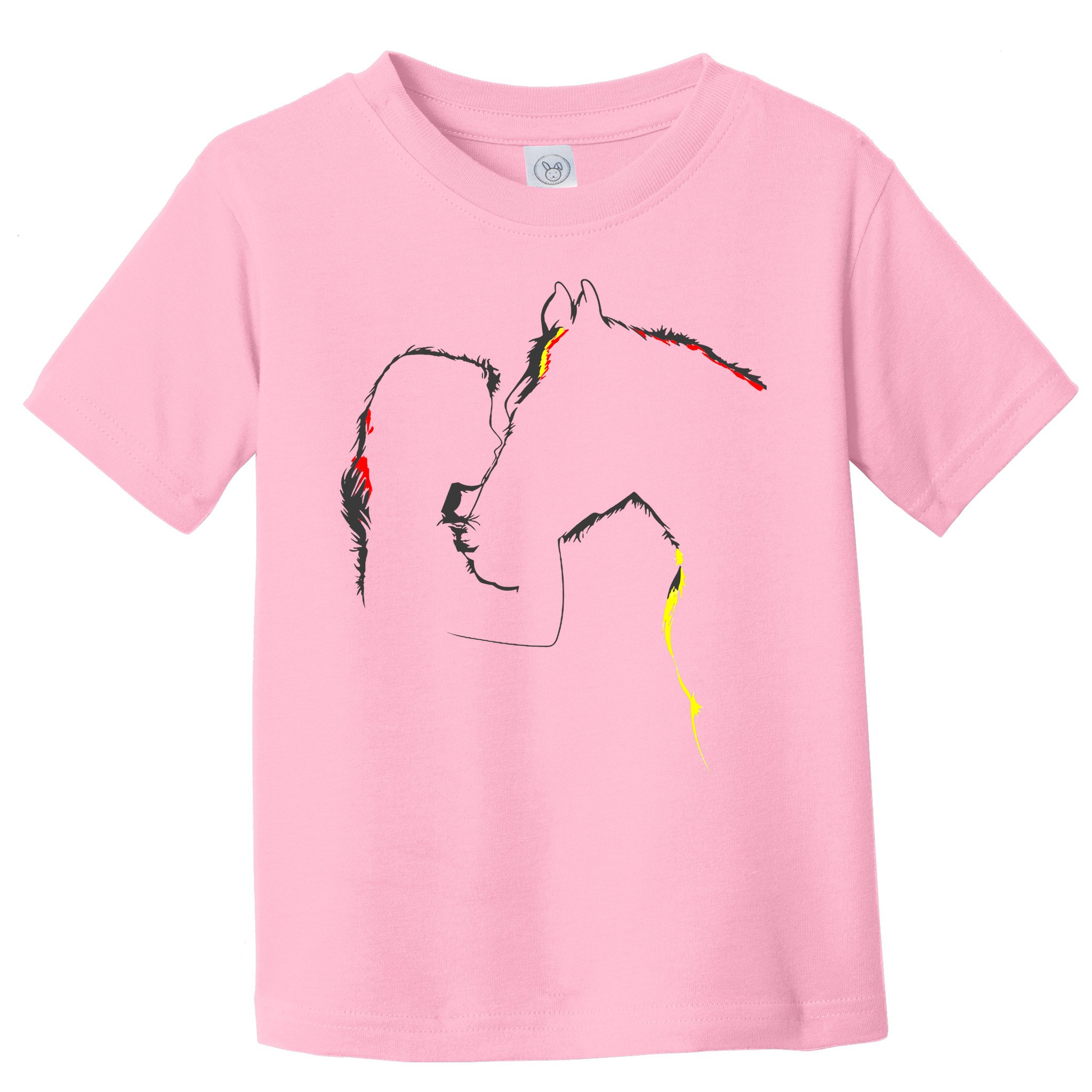 Horse Lover Outline Cute Gift Toddler T-Shirt
