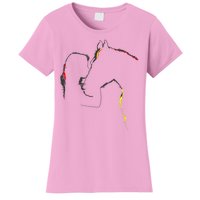 Horse Lover Outline Cute Gift Women's T-Shirt