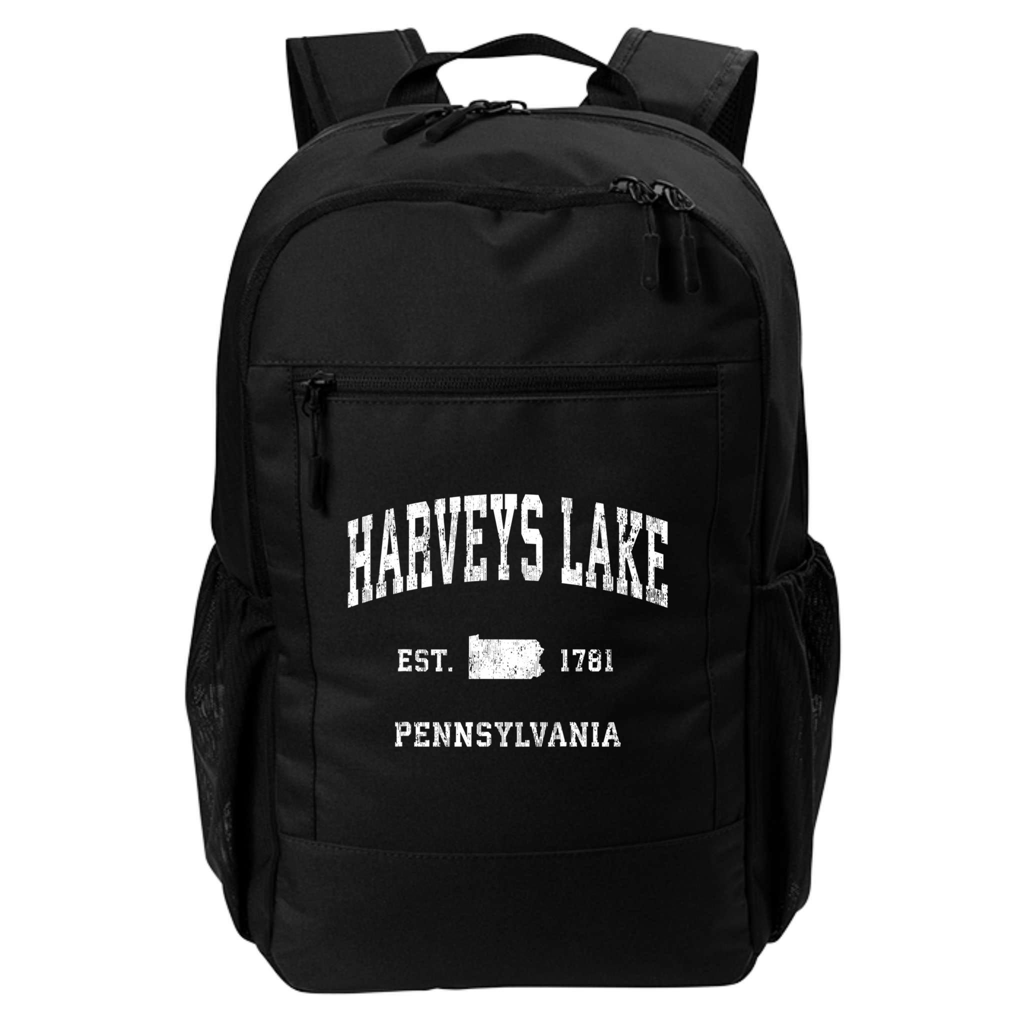 Harveys Lake Pennsylvania Pa Vintage Established Athletic Sports Backpack