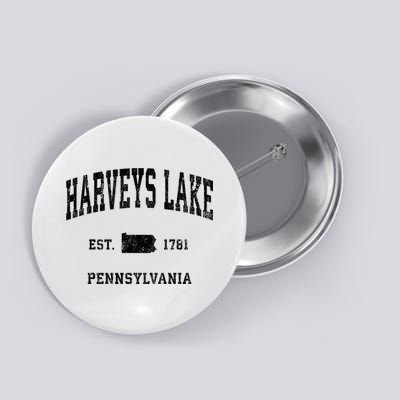 Harveys Lake Pennsylvania Pa Vintage Established Athletic Sports Button