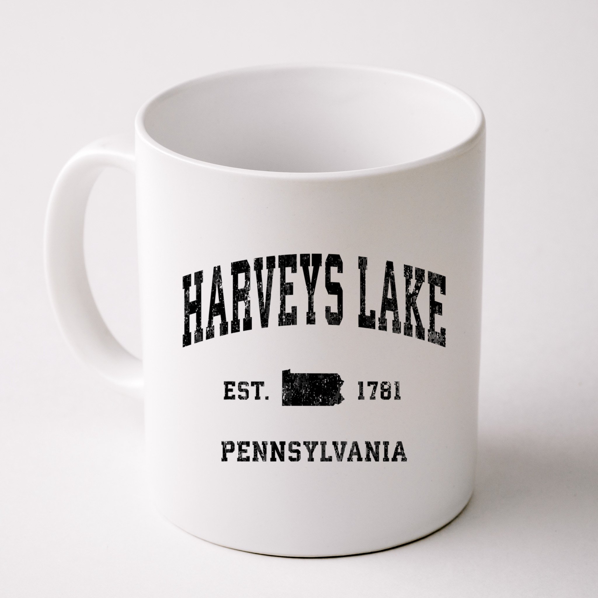 Harveys Lake Pennsylvania Pa Vintage Established Athletic Sports Mug