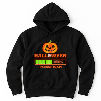 Halloween Loading Please Wait Pumpkin Hoodie