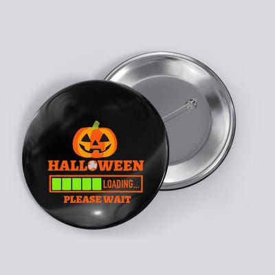 Halloween Loading Please Wait Pumpkin Button
