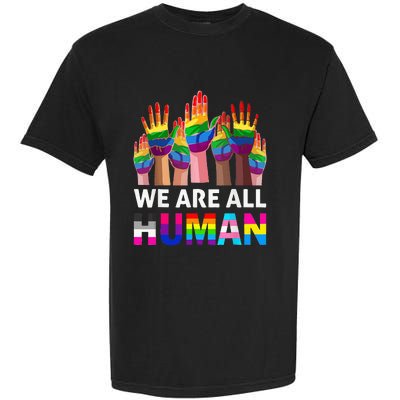 Human LGBT Pride Parade Garment-Dyed Heavyweight T-Shirt