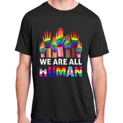 Human LGBT Pride Parade Adult ChromaSoft Performance T-Shirt