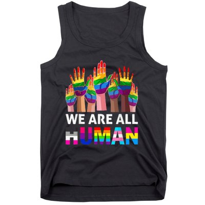 Human LGBT Pride Parade Tank Top