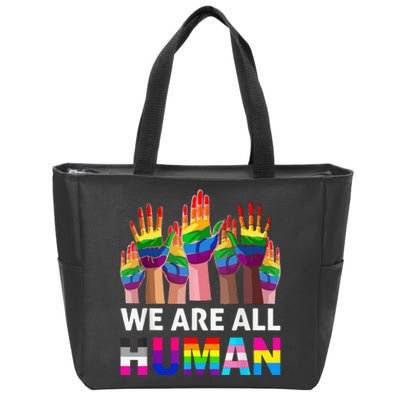 Human LGBT Pride Parade Zip Tote Bag