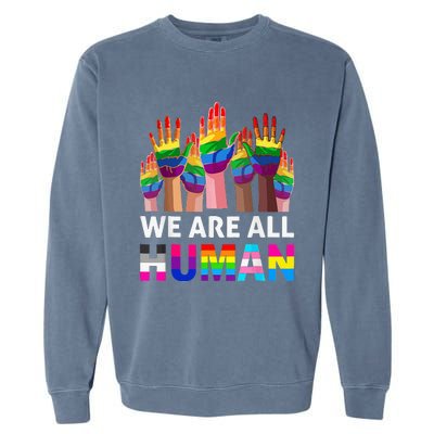 Human LGBT Pride Parade Garment-Dyed Sweatshirt