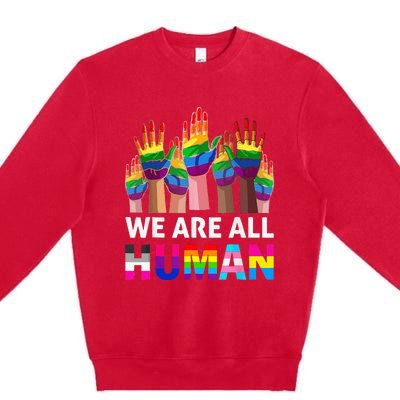 Human LGBT Pride Parade Premium Crewneck Sweatshirt