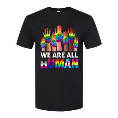 Human LGBT Pride Parade Softstyle CVC T-Shirt