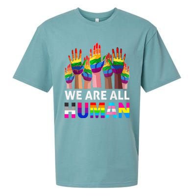 Human LGBT Pride Parade Sueded Cloud Jersey T-Shirt