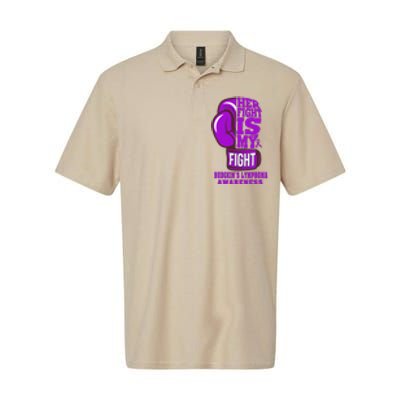 HodgkinS Lymphoma Purple Boxing Her Fight Is My Fight Softstyle Adult Sport Polo