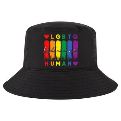 Human Lgbtq Pride Month Rainbow Cool Comfort Performance Bucket Hat