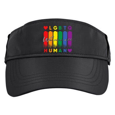 Human Lgbtq Pride Month Rainbow Adult Drive Performance Visor