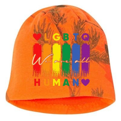 Human Lgbtq Pride Month Rainbow Kati - Camo Knit Beanie