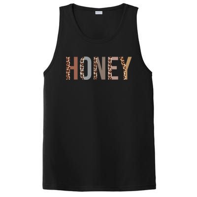 Honey Leopard Print Mom Cute Mothers Day Funny Grandma Gift PosiCharge Competitor Tank