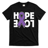 Hope Love Purple Ribbon Alzheimer´s Awareness T-Shirt