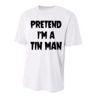 Halloween Lazy Party Costume Pretend Im A Tin Man Gift Performance Sprint T-Shirt