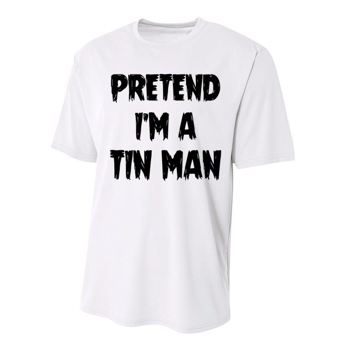 Halloween Lazy Party Costume Pretend Im A Tin Man Gift Performance Sprint T-Shirt