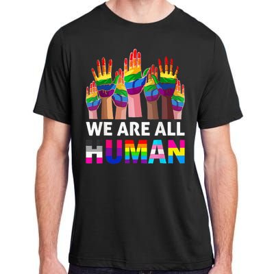 Human LGBT Pride Parade Plus Size Adult ChromaSoft Performance T-Shirt