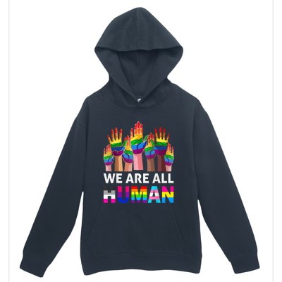 Human LGBT Pride Parade Plus Size Urban Pullover Hoodie