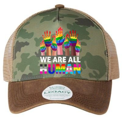 Human LGBT Pride Parade Plus Size Legacy Tie Dye Trucker Hat